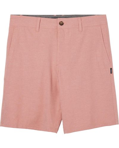 O'neill Sportswear Reserve Light Check Hybrid 19" Outseam Shorts - Pink
