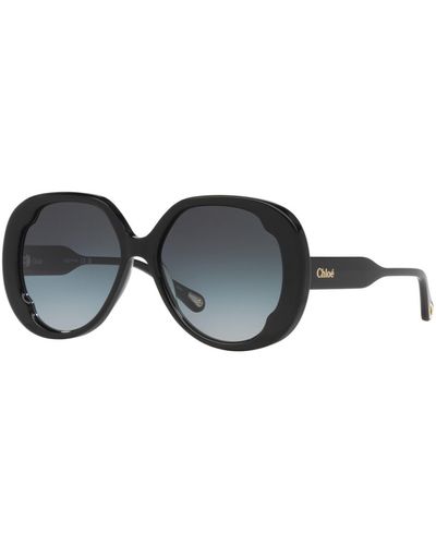 CHLOÉ EYEWEAR Honoré oval-frame tortoiseshell recycled-acetate sunglasses |  NET-A-PORTER