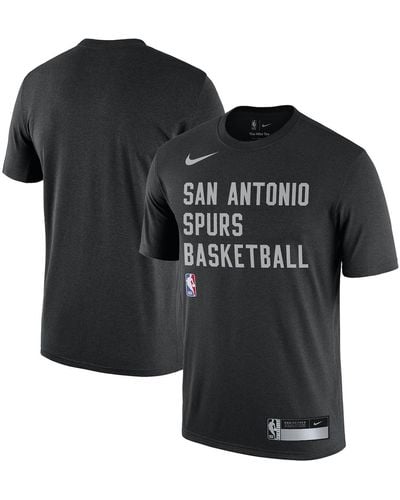 Nike San Antonio Spurs 2023/24 Sideline Legend Performance Practice T-shirt - Black