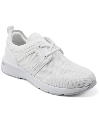 Easy Spirit Hellen Round Toe Lace-up Casual Sneakers - White