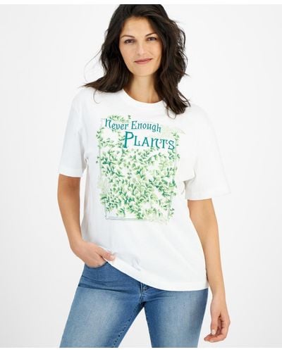 Macy's Flower Show Cotton Graphic T-shirt - Green