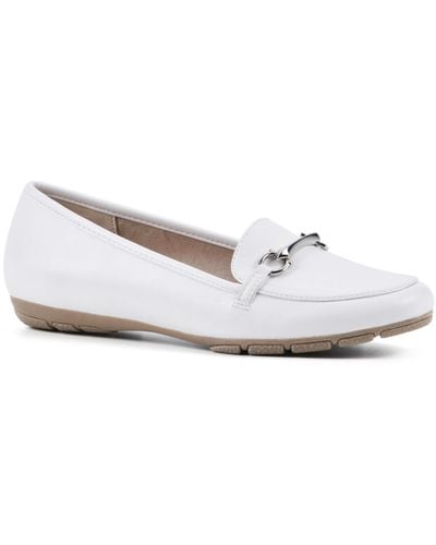 White Mountain Glowing Loafer Flats - White