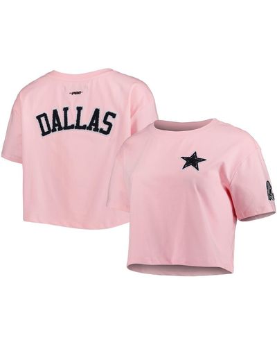 Pro Standard Dallas Cowboys Cropped Boxy T-shirt - Pink