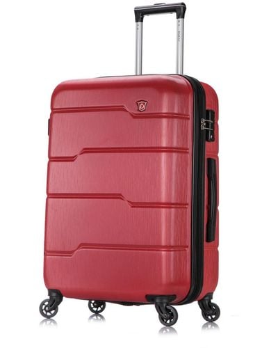 DUKAP Rodez 24" Lightweight Hardside Spinner luggage - Red