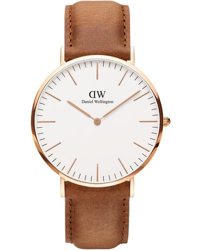 Daniel Wellington Classic Durham Leather Watch 40mm - Gray