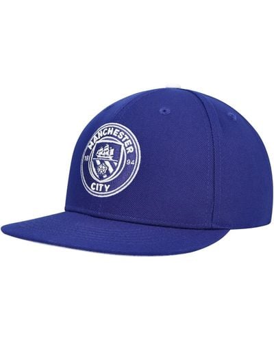 Fan Ink Manchester City America's Game Snapback Hat - Blue