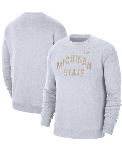 Nike Michigan State Spartans Campus Pullover Sweatshirt - Blue