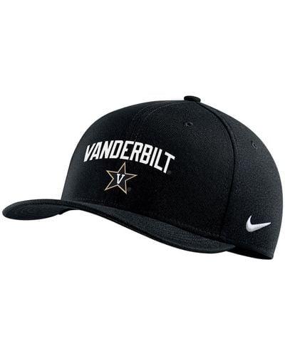 Nike Vanderbilt Commodores Classic99 Swoosh Performance Flex Hat - Black