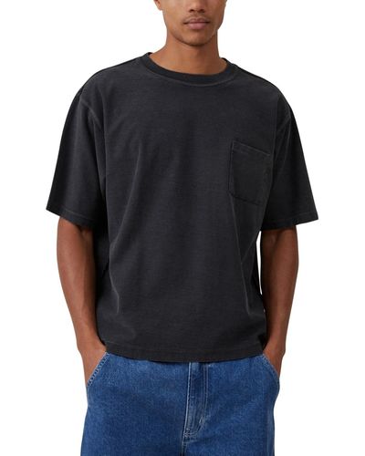 Cotton On Reversed Wide Neck T-shirt - Black