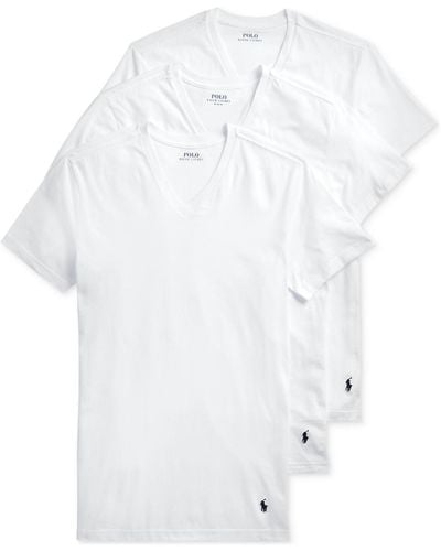 Polo Ralph Lauren Slim Fit V-neck Undershirt - White