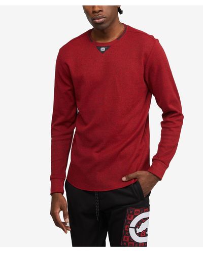 Ecko' Unltd Big And Tall Ready Set Thermal Sweater - Red