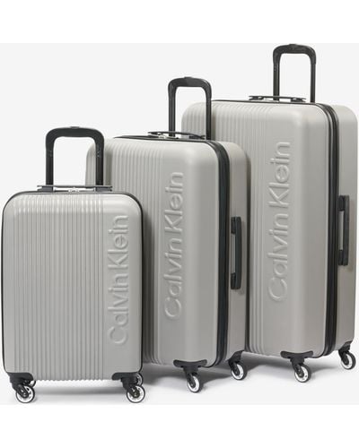 Calvin Klein Verticalism 3 Piece luggage Set - Gray