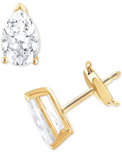 Badgley Mischka Certified Lab Grown Diamond Pear Stud Earrings (4 Ct. T.w. - Metallic
