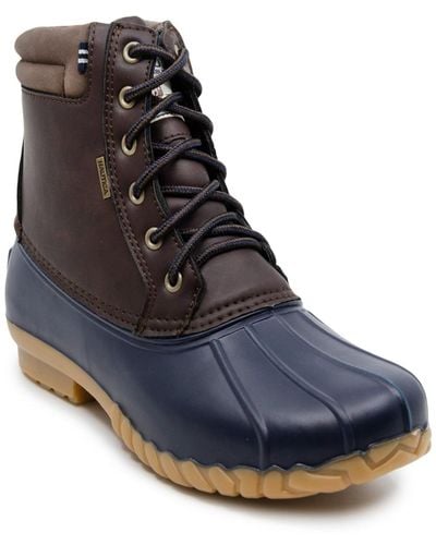 Nautica Channing Cold Weather Lace-up Boots - Blue