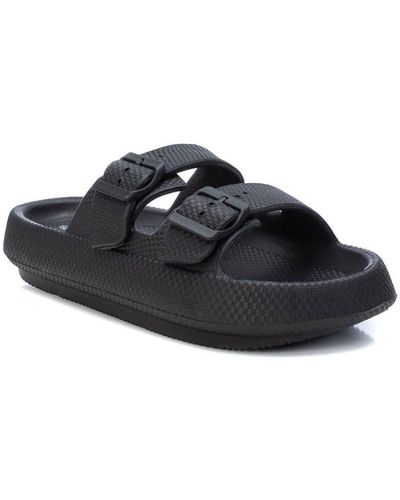 Xti Double Buckle Slides By - Blue