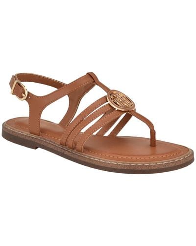 Tommy Hilfiger Brailo Casual Flat Sandals - Brown