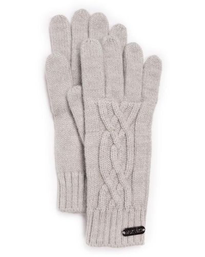 Muk Luks Cozy Knit Gloves - Gray