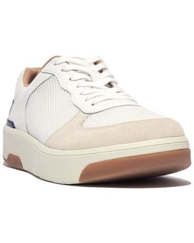 Fitflop Rally Evo Leather/mesh/suede Sneakers - White
