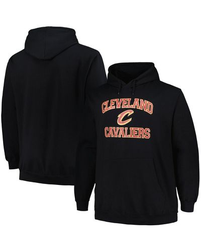 Profile Cleveland Cavaliers Big And Tall Heart And Soul Pullover Hoodie - Black