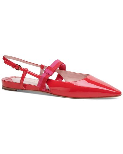 Kate Spade Maritza Pointed-toe Slingback Flats - Red