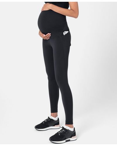Seraphine Active Support Soft-touch Maternity leggings - Black