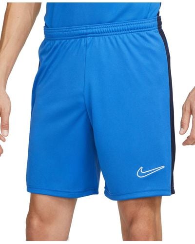 Nike Dri-fit Academy Logo Soccer Shorts - Blue