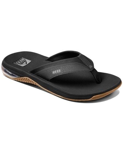 Reef Anchor Comfort Fit Sandals - Black