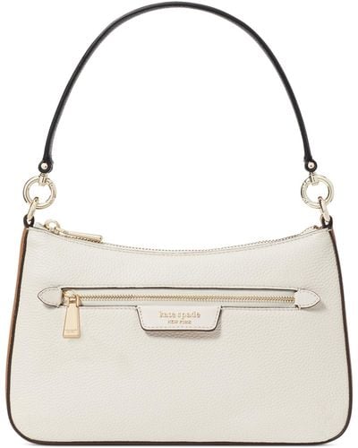 Kate Spade Hudson Colorblocked Pebbled Leather Small Convertible Crossbody - Gray