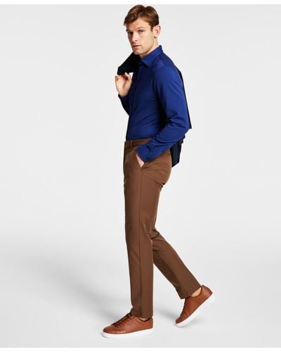 Michael Kors Pattern Classic Fit Pants - Blue