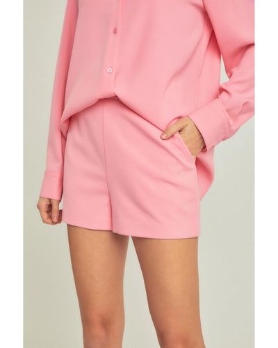 Endless Rose Side Pockets Shorts - Pink