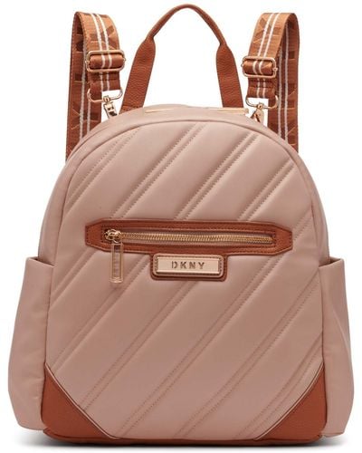 DKNY Backpack Softside Carryon Luggage - Brown