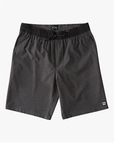 Billabong Short Length Crossfire Elastic Shorts - Black