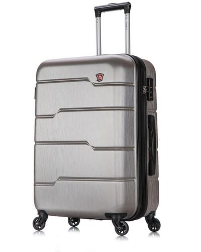 DUKAP Rodez 24" Lightweight Hardside Spinner luggage - Metallic