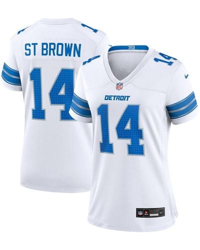 Nike Amon-ra St. Brown Detroit Lions Game Jersey - Blue