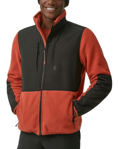 BASS OUTDOOR B-warm Insulated Full-zip Fleece Jacket - Red