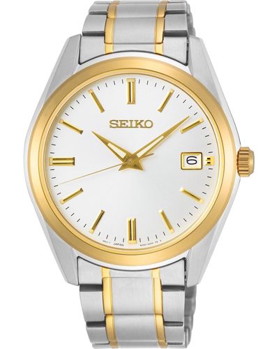 Seiko Essentials Two-tone Stainless Steel Bracelet Watch 40.2mm - Metallic