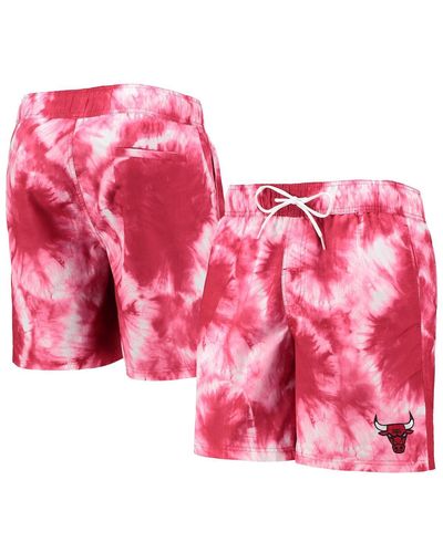 G-III 4Her by Carl Banks Chicago Bulls Splash Volley Swim Shorts - Pink