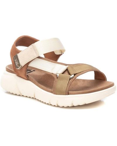 Xti Suede Sandals By - Natural