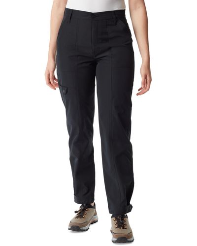 BASS OUTDOOR High-rise Tapered Snap Pants - Black