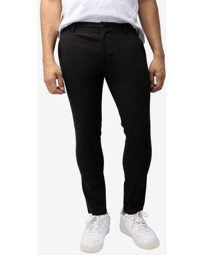 Xray Jeans X-ray Trouser Slit Patch Pocket Nylon Pants - Black