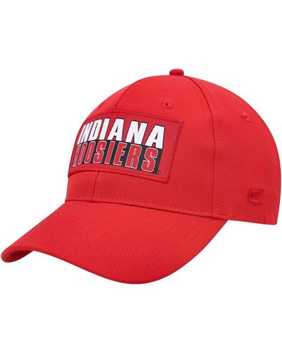 Colosseum Athletics Indiana Hoosiers Positraction Snapback Hat - Red