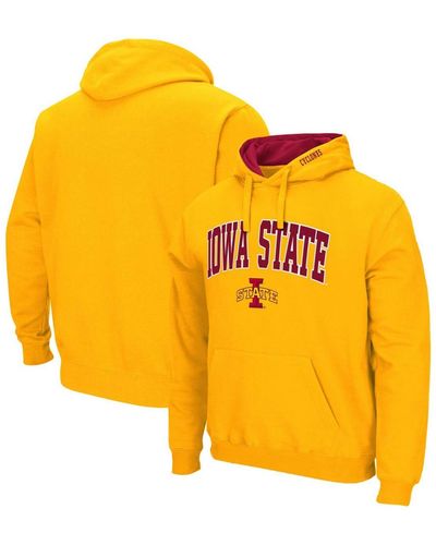 Colosseum Athletics Iowa State Cyclones Arch Logo 3.0 Pullover Hoodie - Yellow