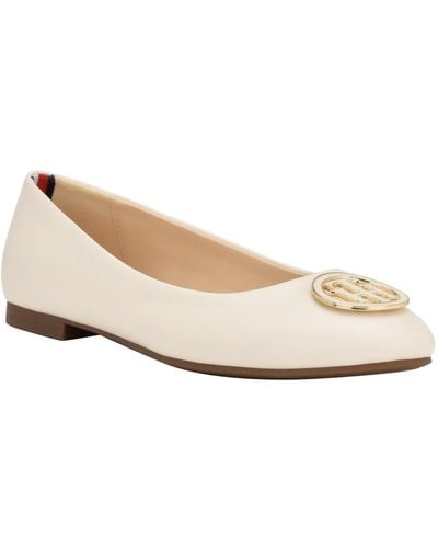 Tommy Hilfiger Ganimay Classic Ballet Flats - White