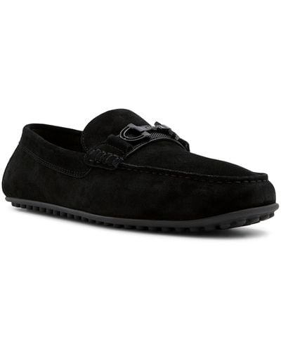 ALDO Scuderia Casual Leather Bit Loafers - Black