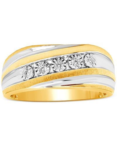 Macy's Diamond Swirl Ring (1/10 Ct. T.w. - Metallic