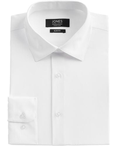 Jones New York Solid Dress Shirt - White