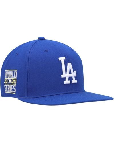 '47 Los Angeles Dodgers 2020 World Series Sure Shot Captain Snapback Hat - Blue