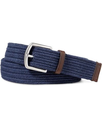 Polo Ralph Lauren Men's Stretch Waxed Belt - Blue