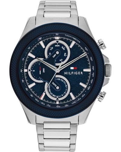 Tommy Hilfiger Multifunction -tone Stainless Steel Watch 46mm - Blue