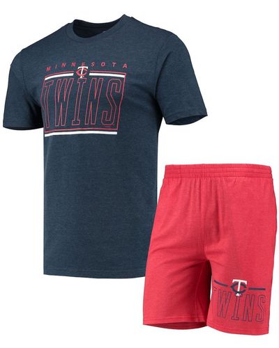 Men's Concepts Sport Heather Navy St. Louis Cardinals Inertia Raglan Long Sleeve Henley T-Shirt Size: Large